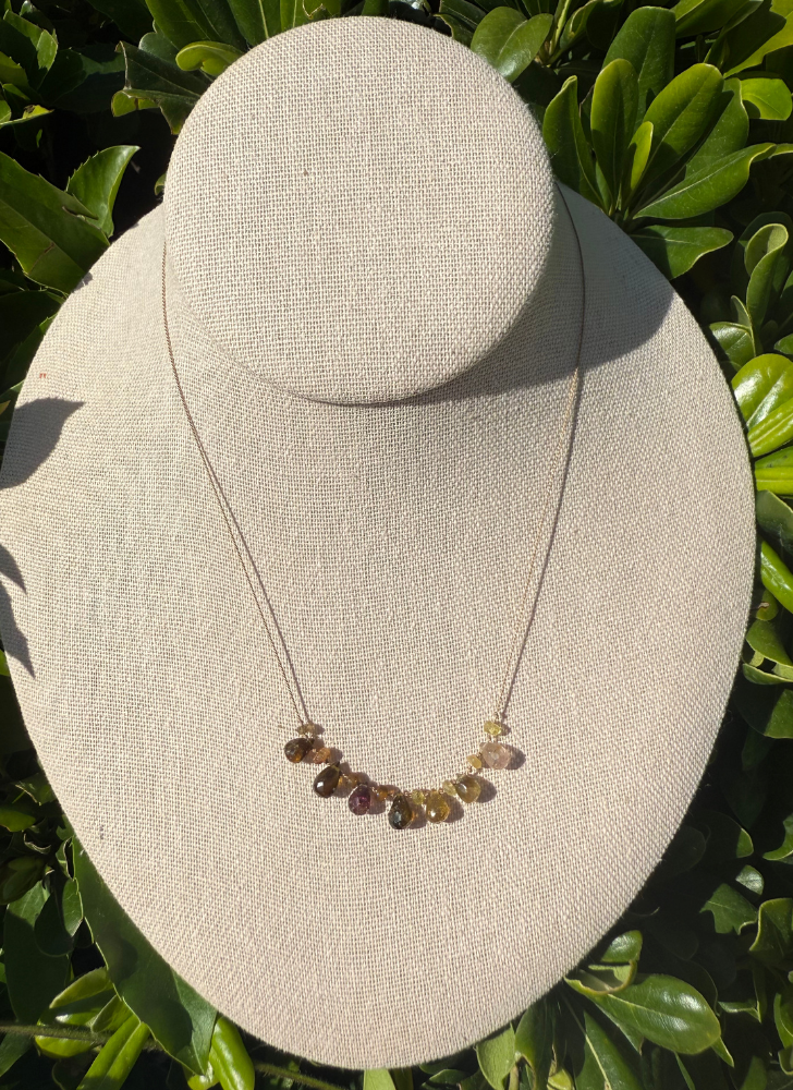 Tourmaline Pear Ombre Drops
