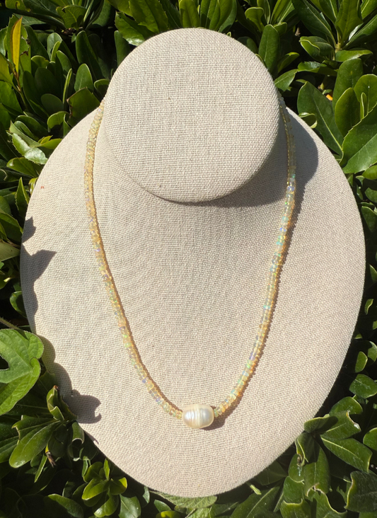 Ethiopian Opal & Pearl