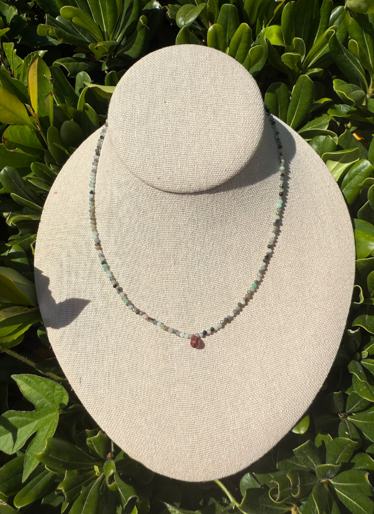 Emerald and Pink Tourmaline