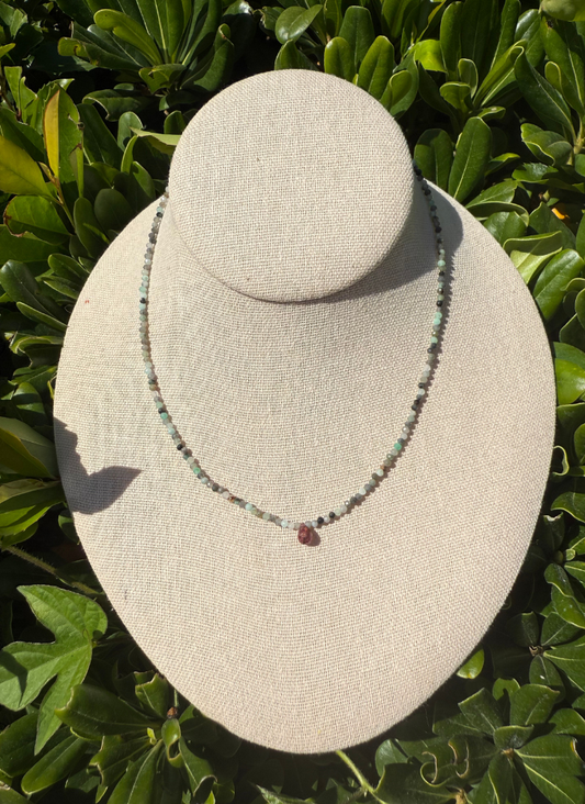 Emerald and Pink Tourmaline