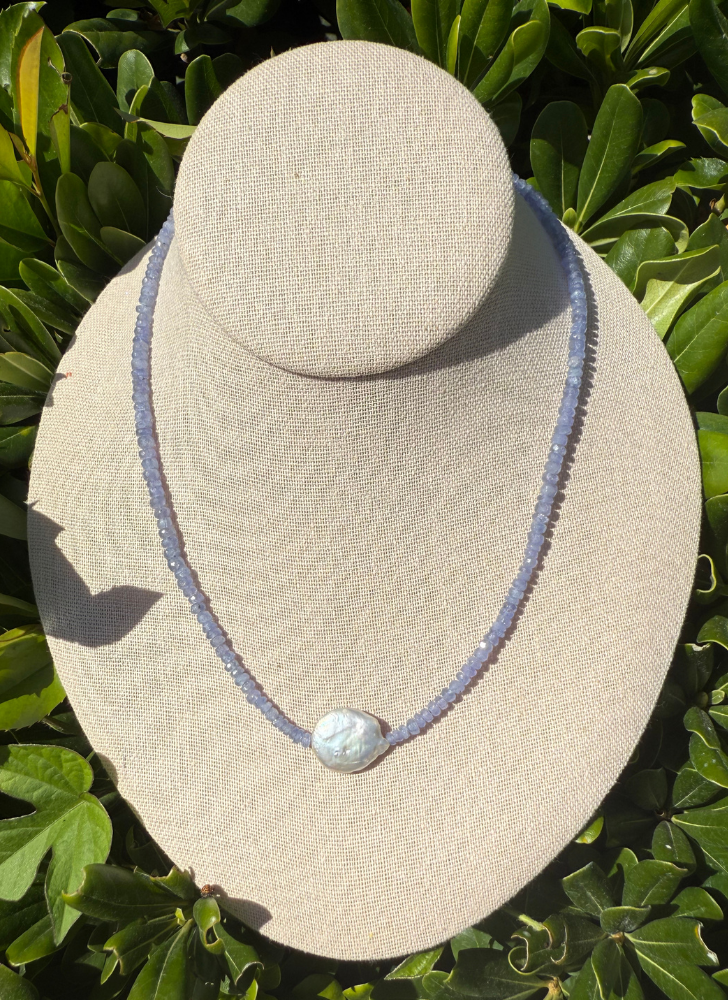 Tanzanite and Pearl