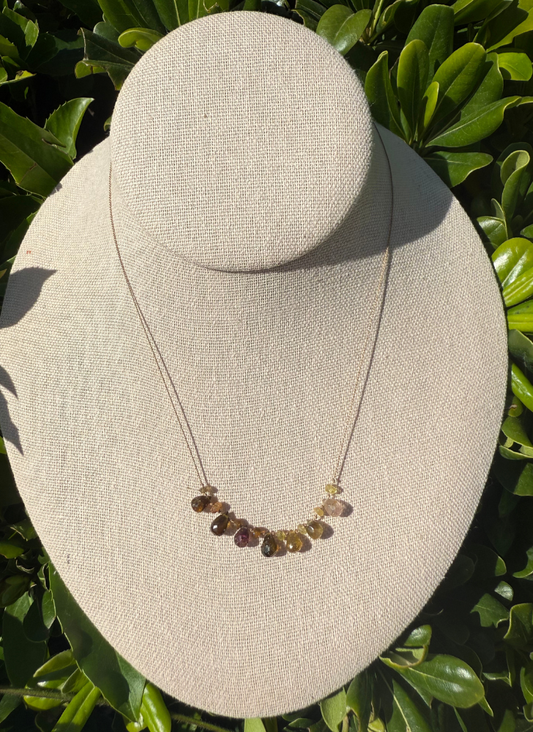 Tourmaline Pear Ombre Drops